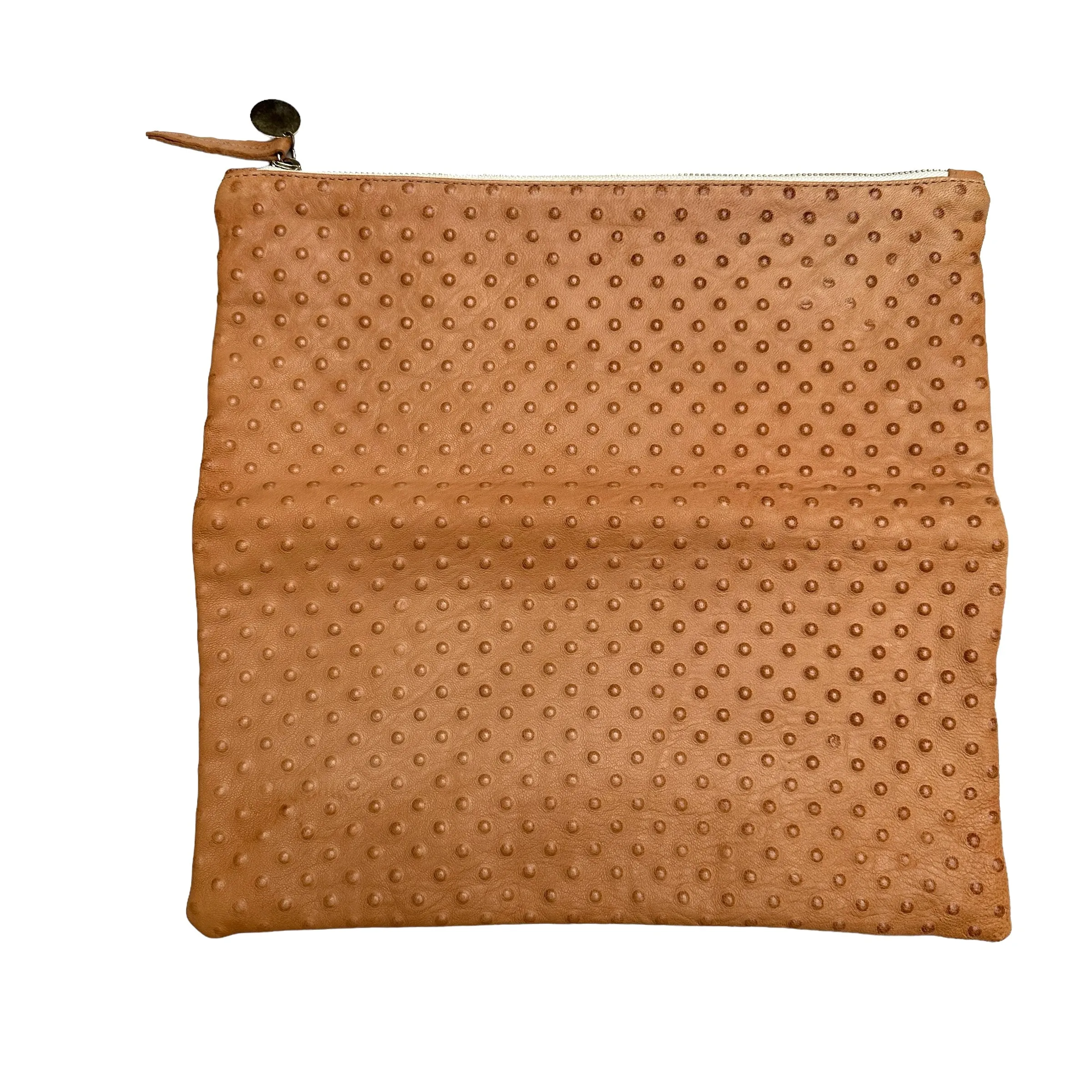 Brown Leather Clutch