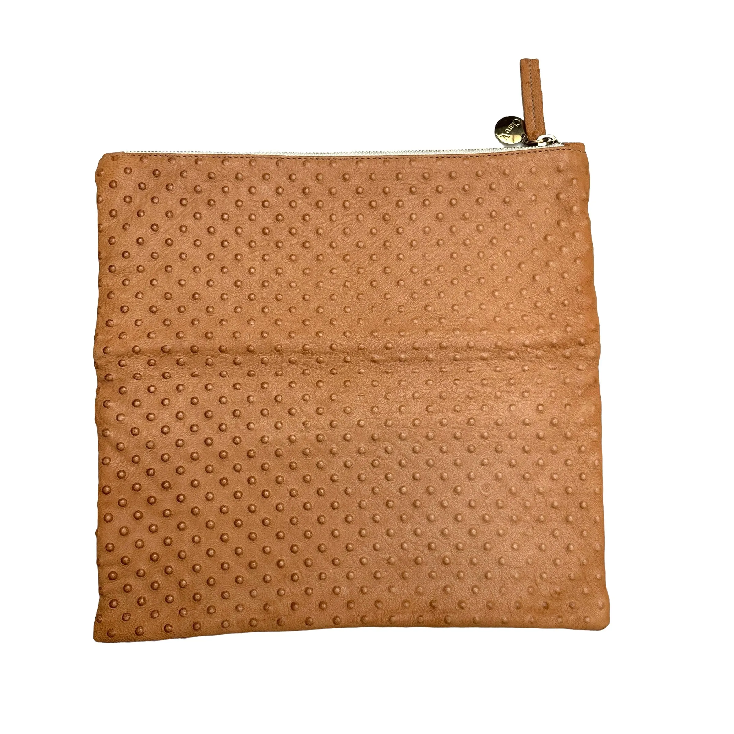 Brown Leather Clutch