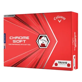 Callaway Chrome Soft Truvis Red Golf Balls - Dozen