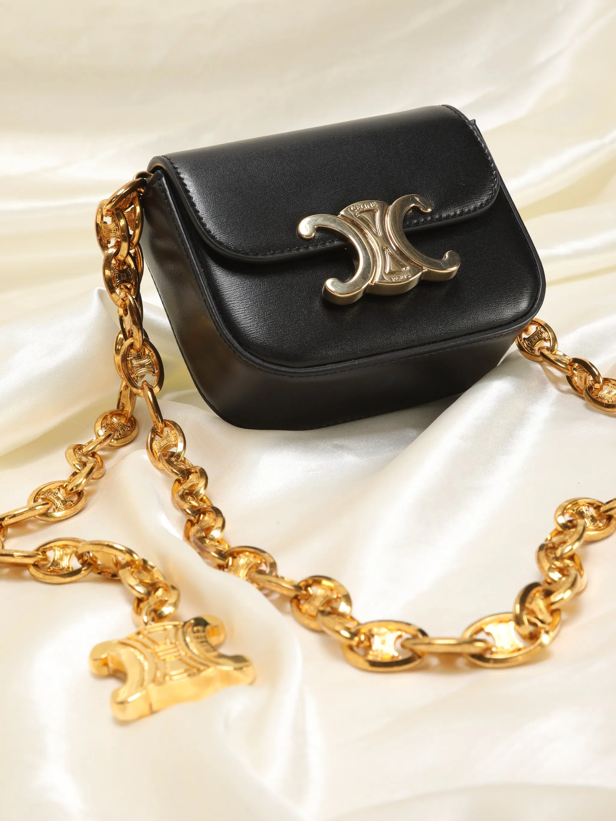 Celine Mini Triomphe with Extremely Rare Celine Triomphe Belt