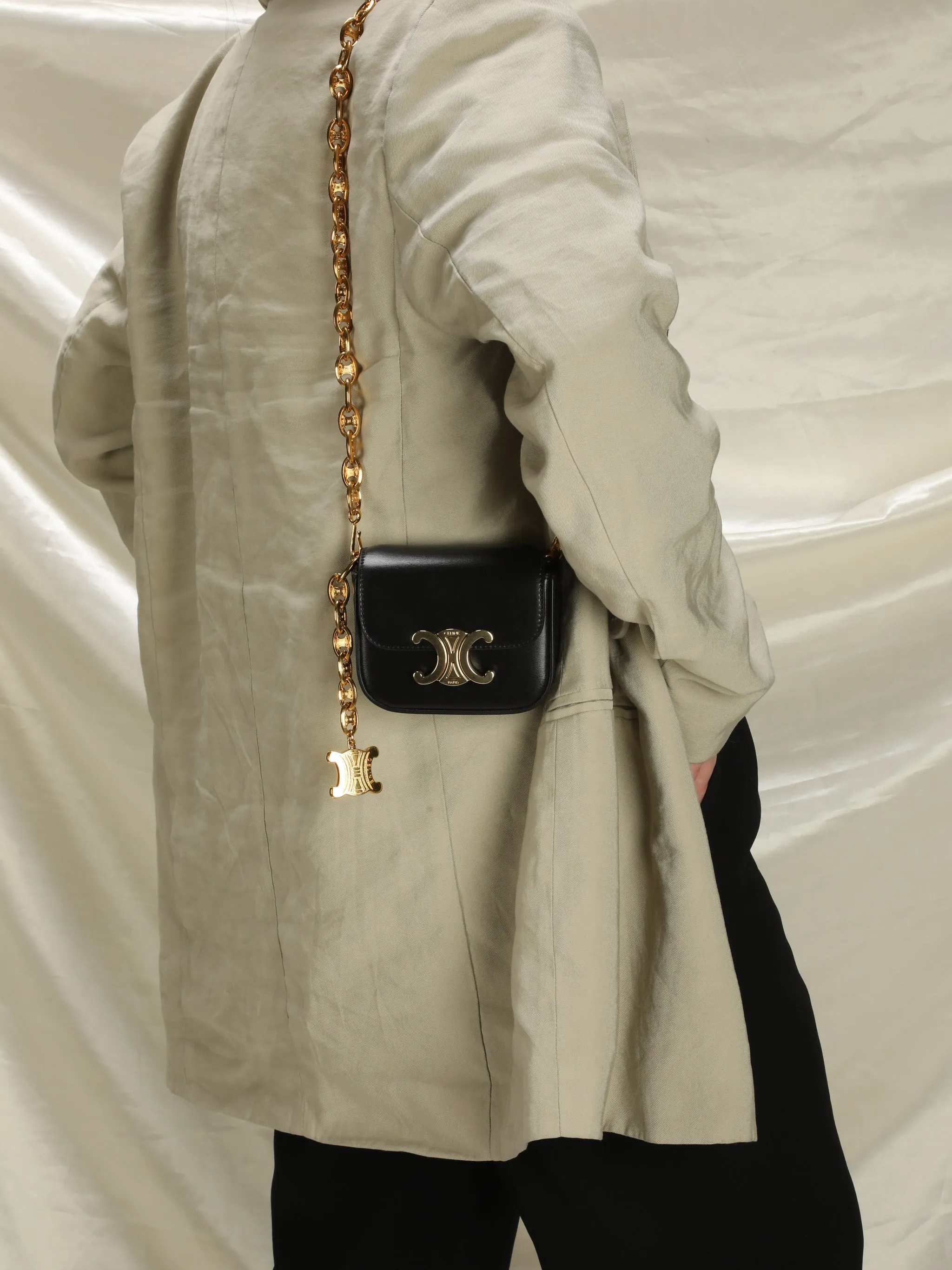 Celine Mini Triomphe with Extremely Rare Celine Triomphe Belt