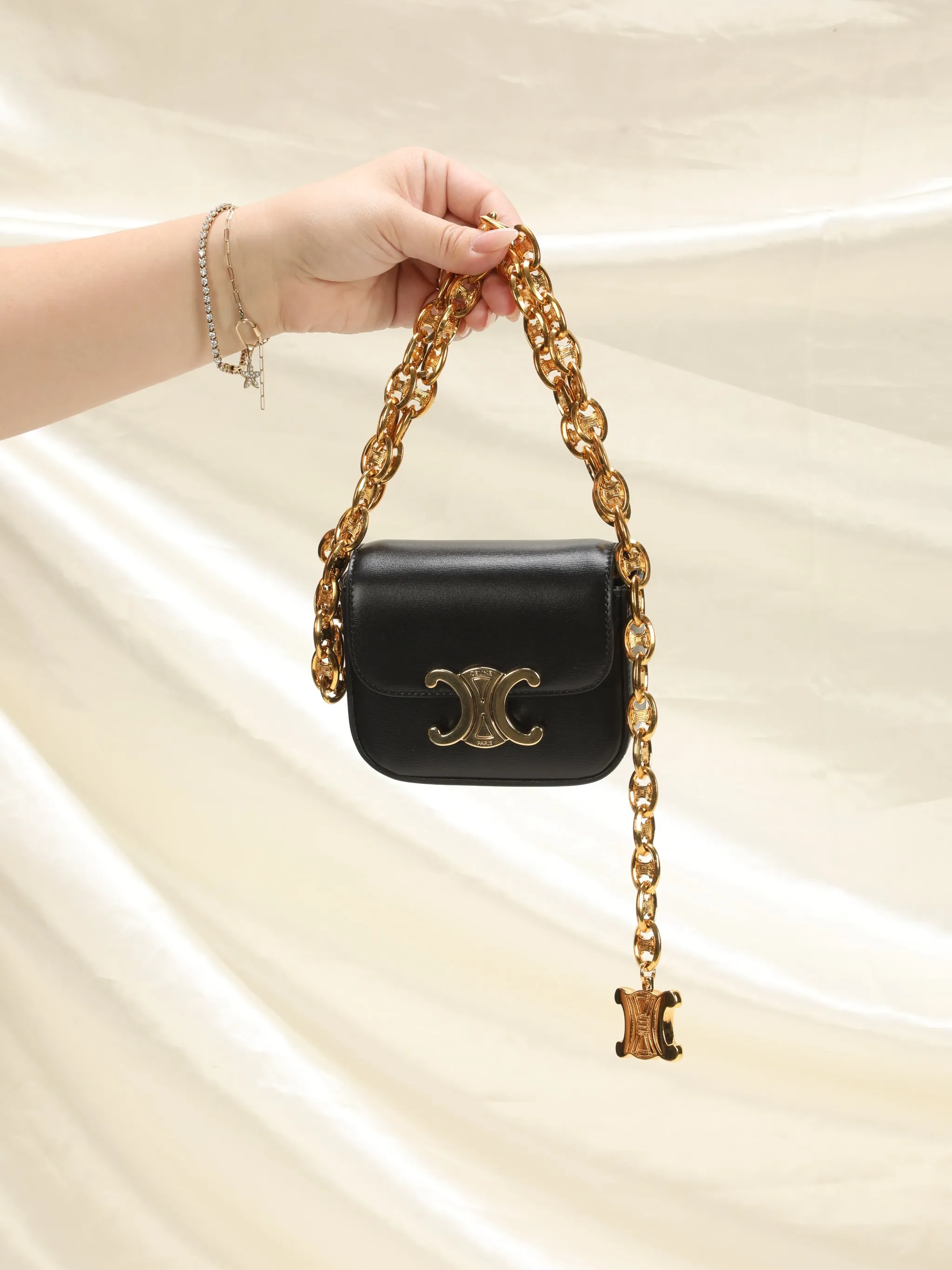 Celine Mini Triomphe with Extremely Rare Celine Triomphe Belt