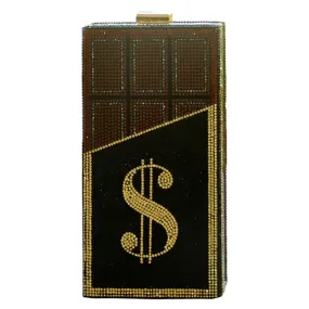 Chocolate $ Money Bar Evening Clutch: A sparkling bag for your night out