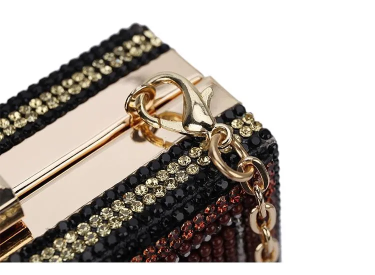 Chocolate $ Money Bar Evening Clutch: A sparkling bag for your night out