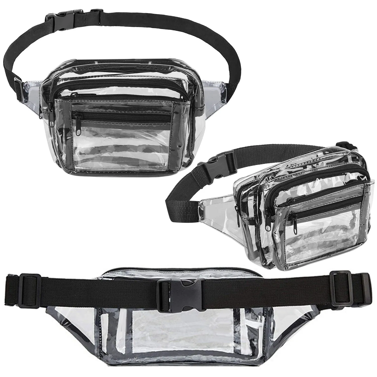 Clear Fanny Pack Unisex Transparent Waist Pouch Belt Bag