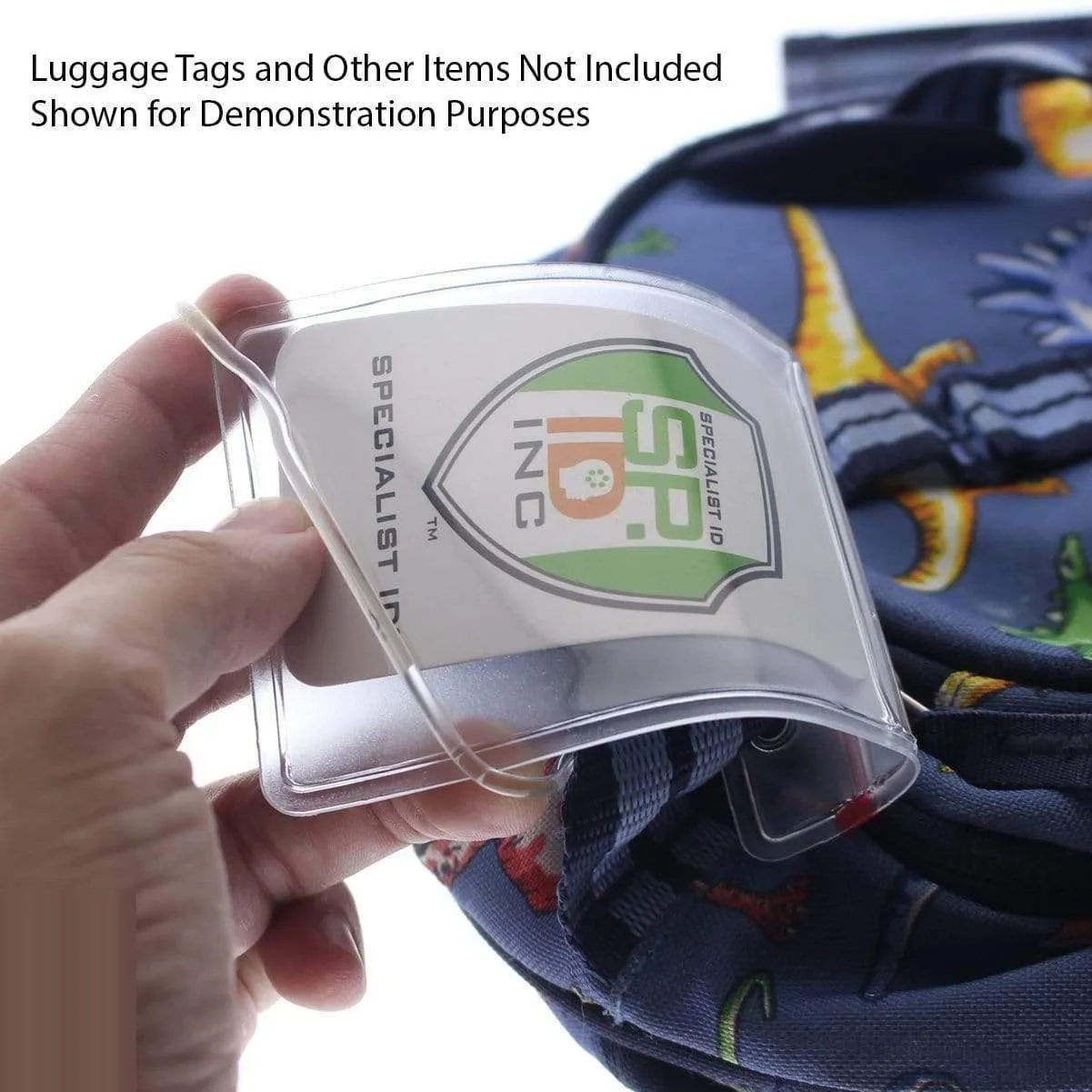 Clear Plastic Luggage Loop Straps 6 Inch - Durable Worm Loops (2410-2000)