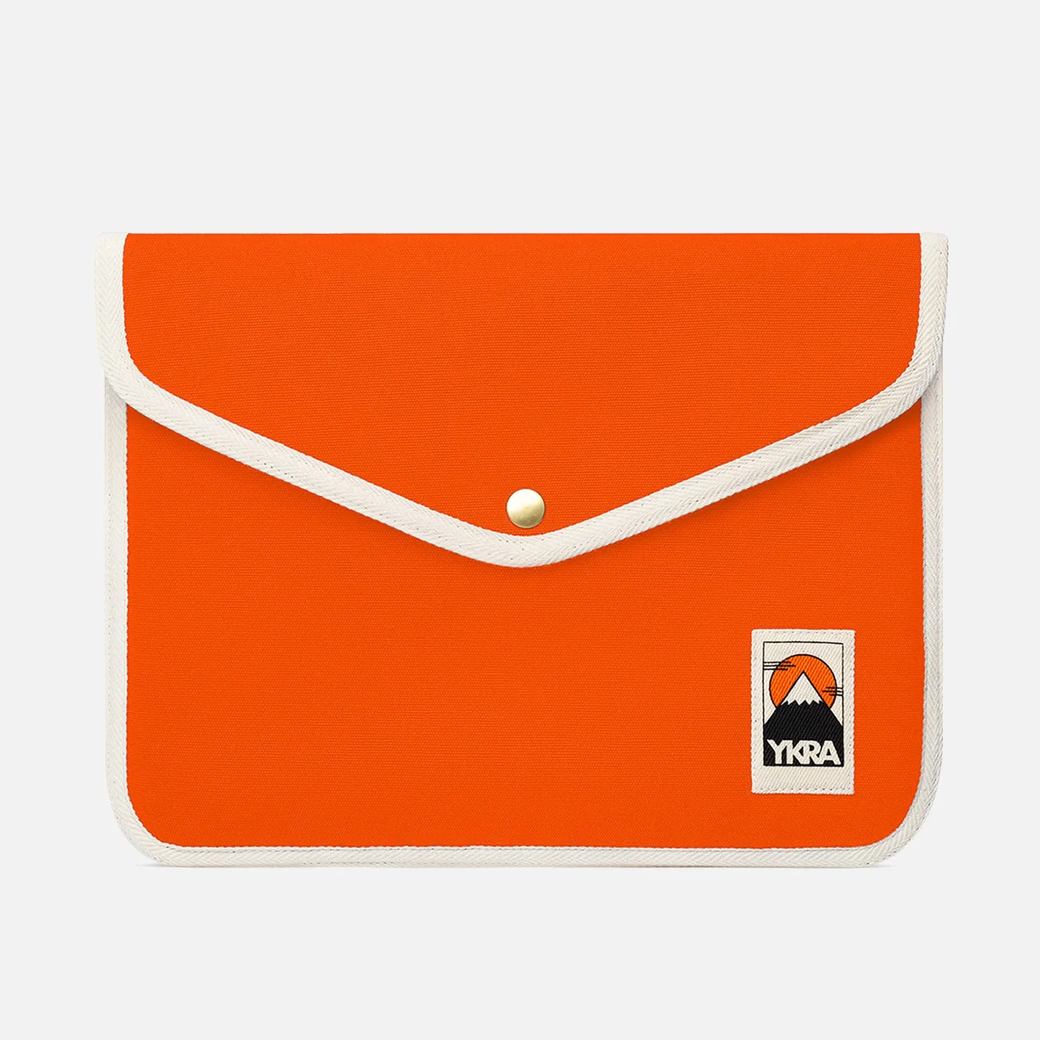 Cotton Canvas Laptop Case - Orange