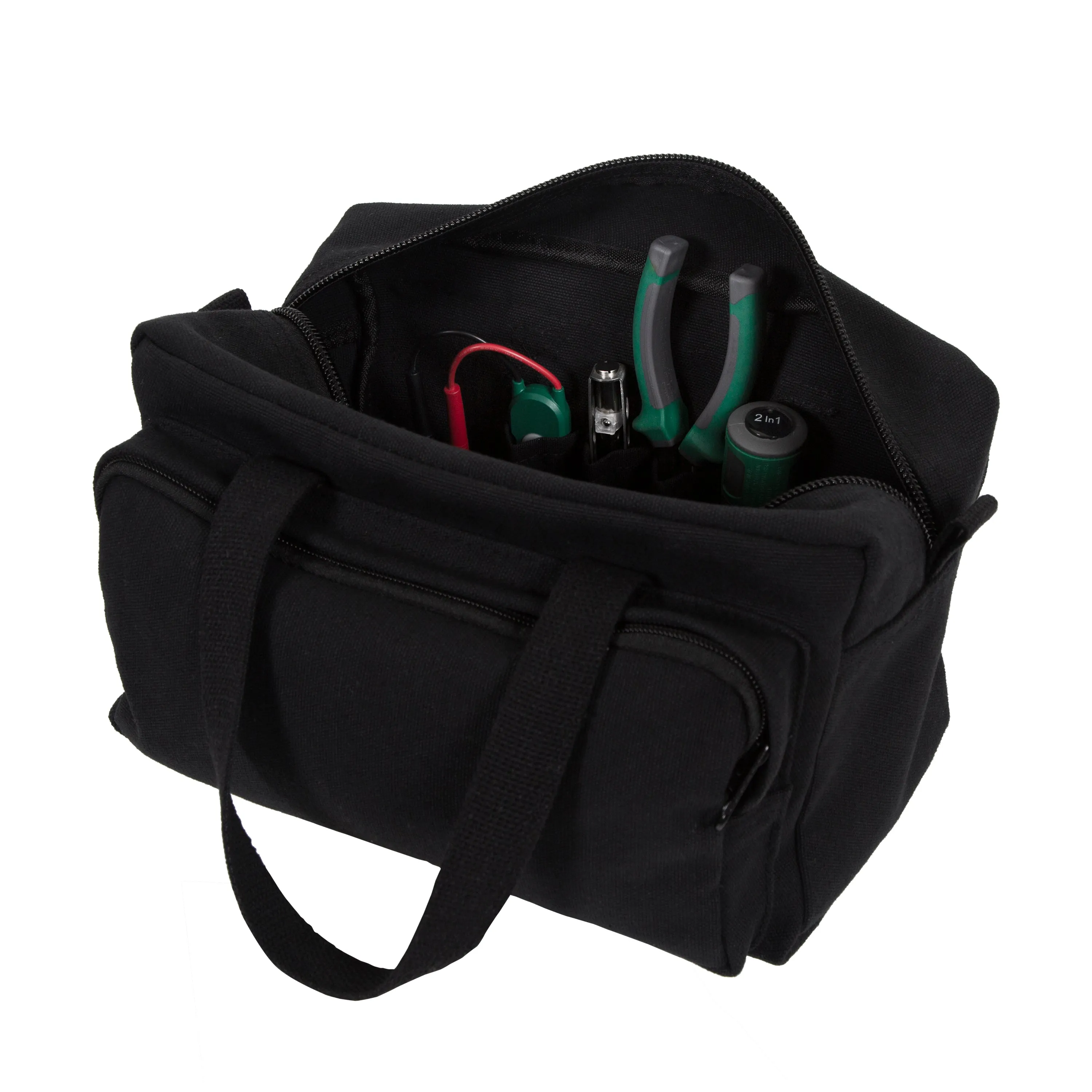 Cotton Canvas Toolbag - Black Color