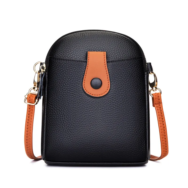 Cowhide Leather Shoulder Diagonal Bag