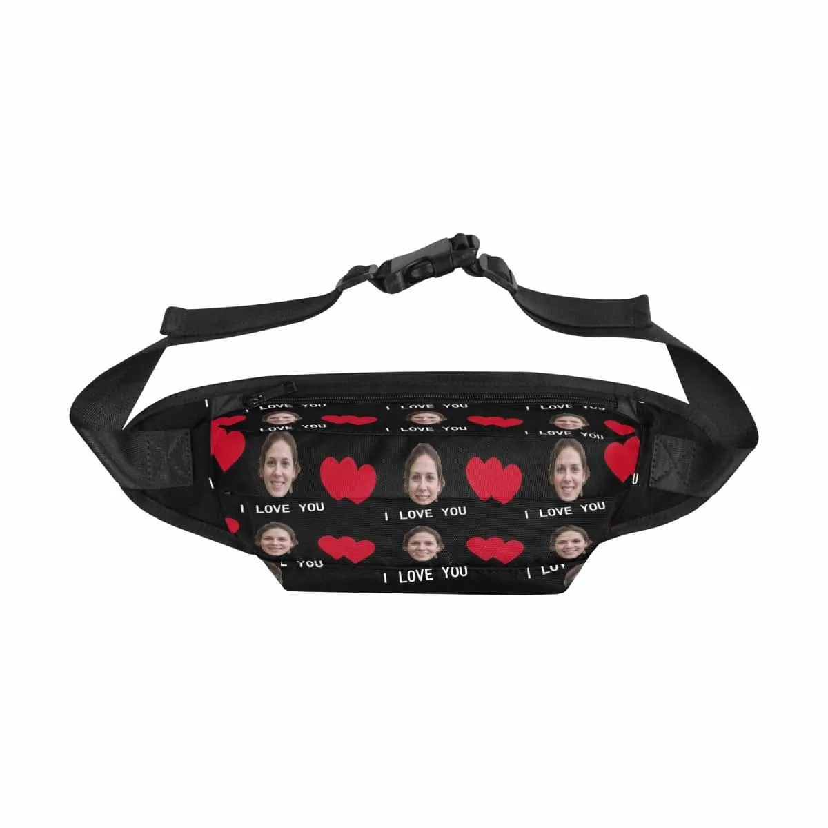 Custom Face Classic Love Heart Waist Bag