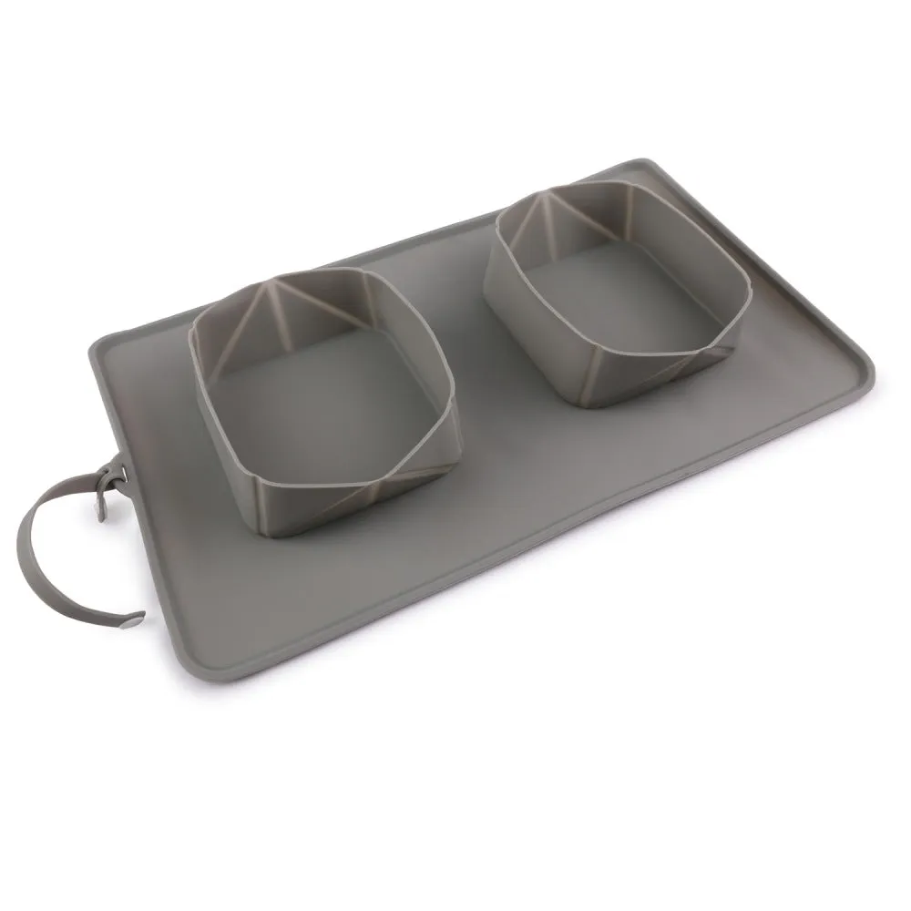 Dear Pet Foldable Silicon Bowls-Duo