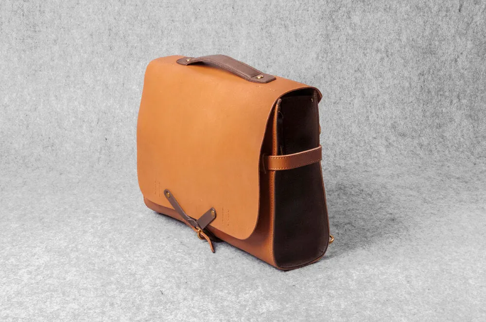 DESIGNER MESSENGER MINIMAL - toffee