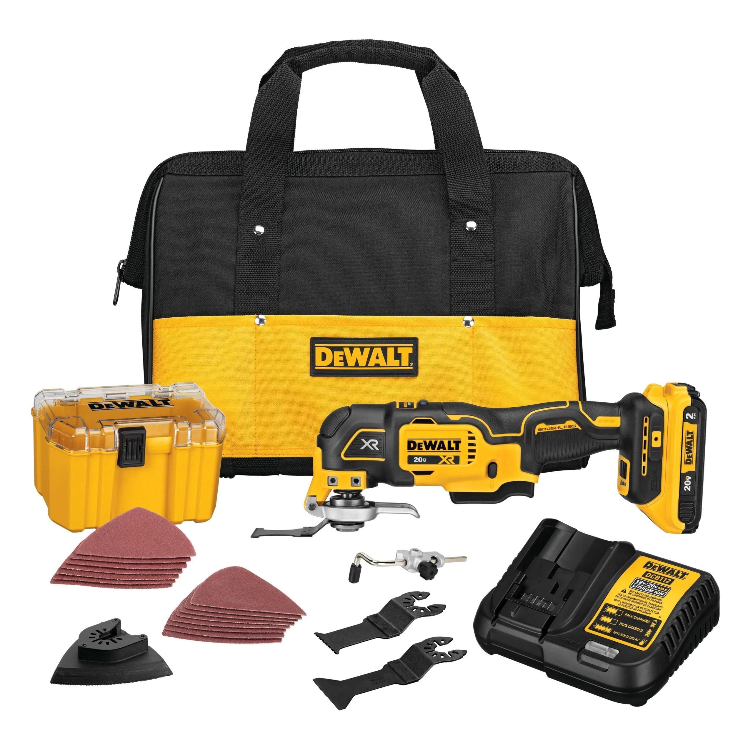 DeWALT 20V DCS356D1 MAX XR Brushless Cordless 3-Speed Oscillating Multi-Tool Kit