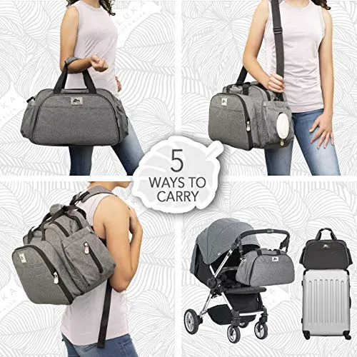 Diaper Bag Backpack Travel Bassinet Foldable Baby Bag Bed Changing Station