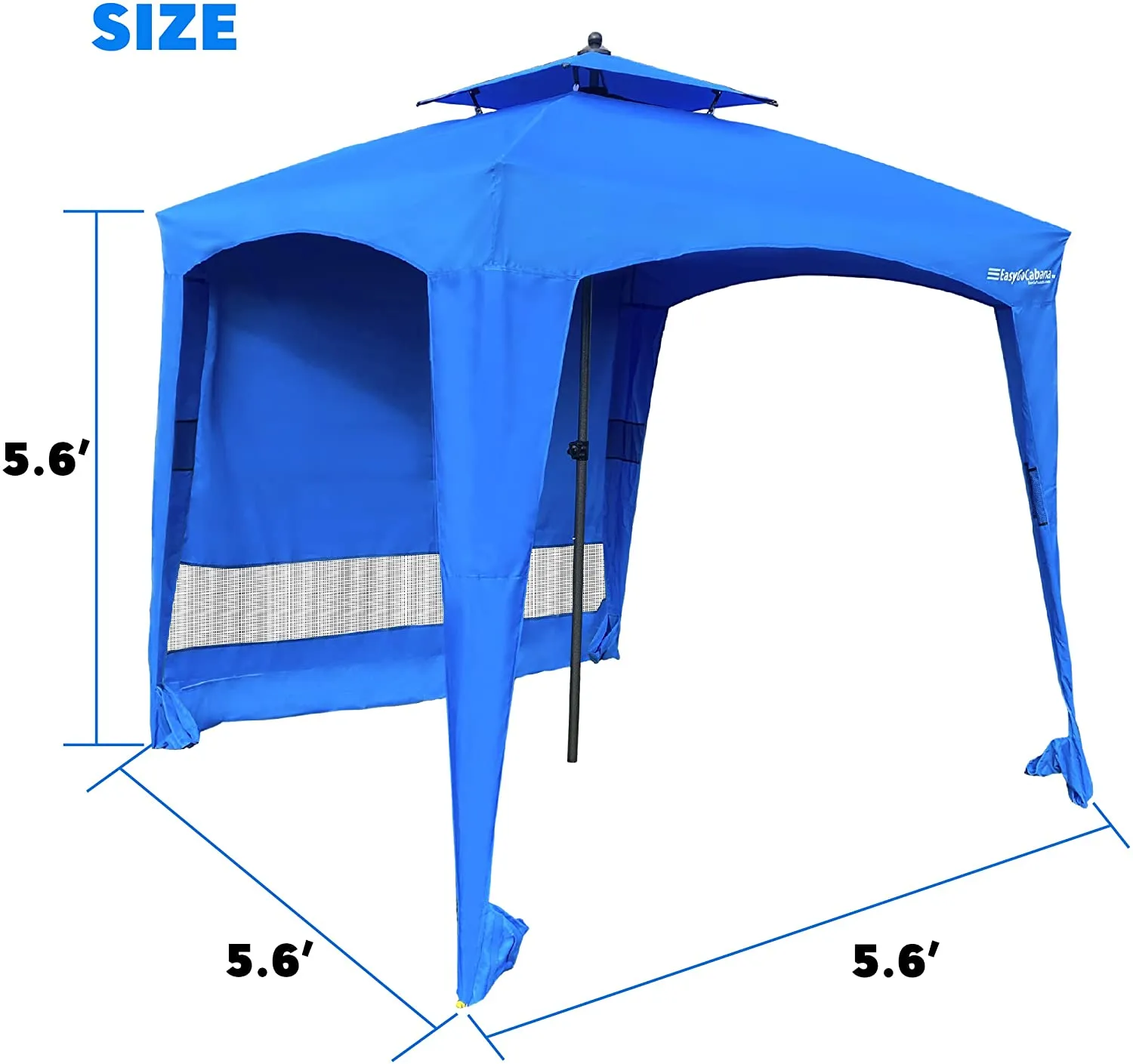 EasyGo Cabana 6' X 6' Beach & Sports Cabana Stays Cool & Comfortable