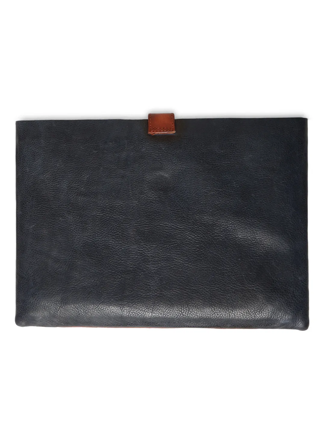 EleganceWrap Navy Leather Laptop Cases