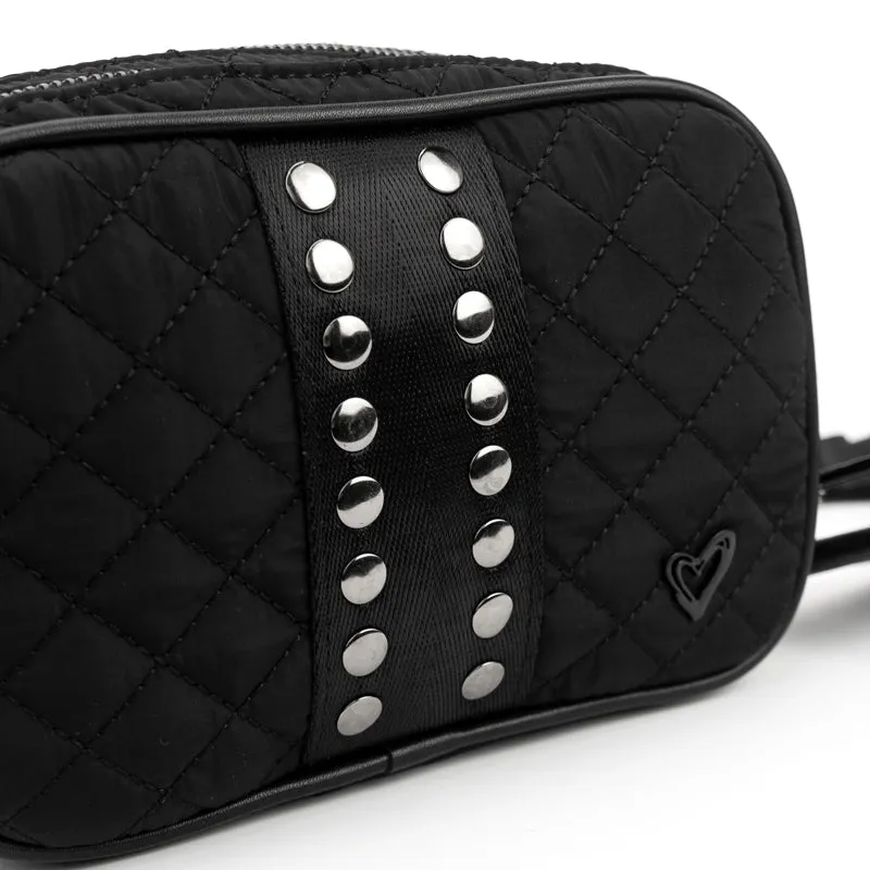 Essex Quilted Crossbody Bag - Black