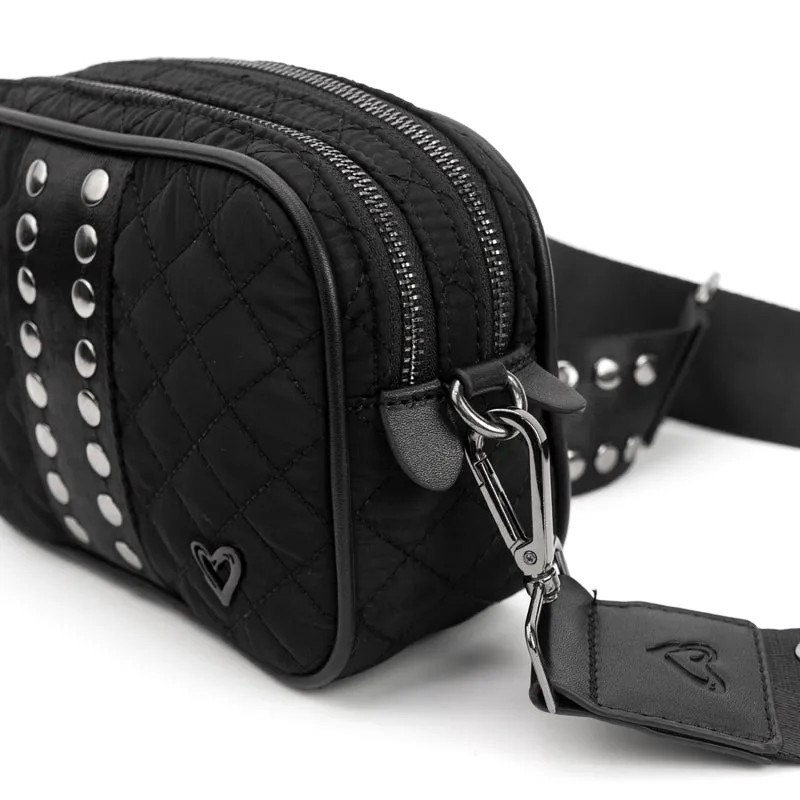 Essex Quilted Crossbody Bag - Black