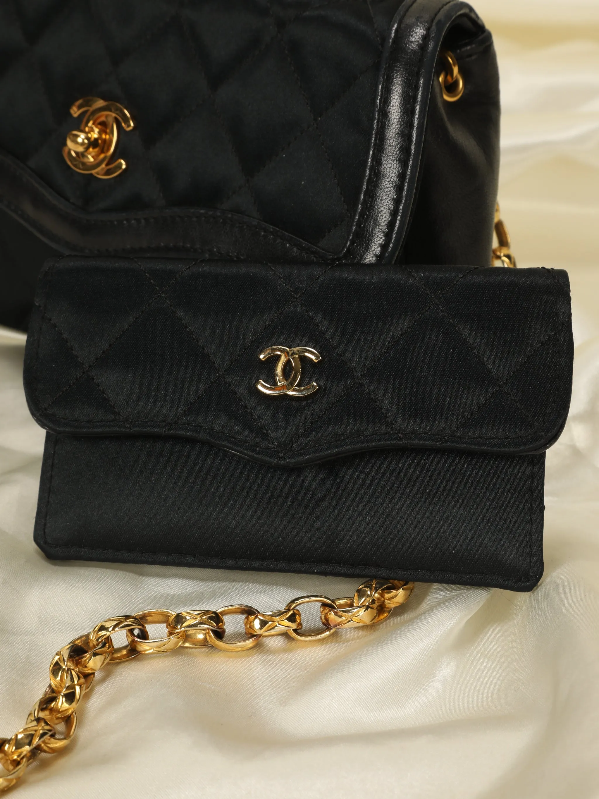 Extremely Rare CL Satin Bijoux Mini Bag & Wallet