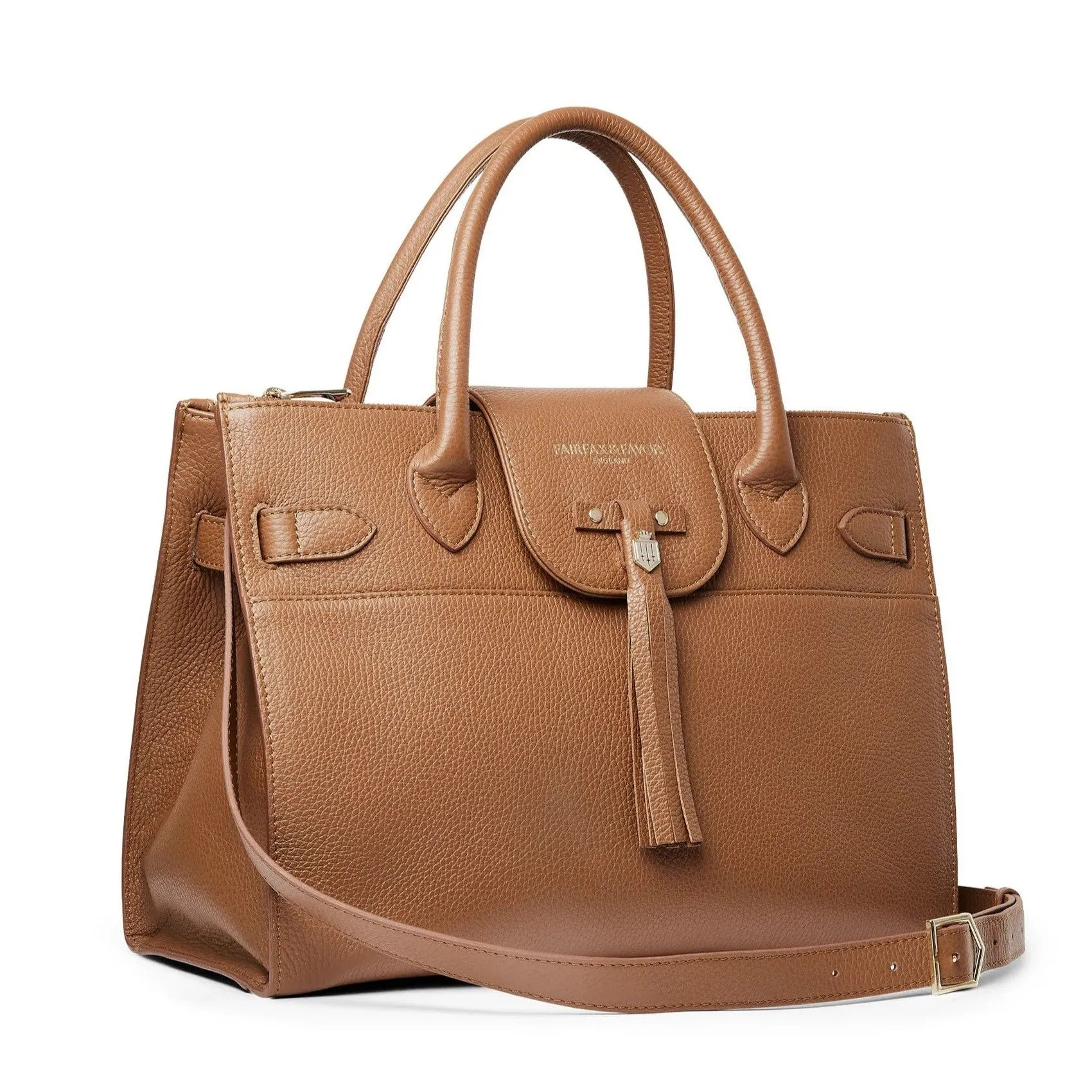 Fairfax & Favor Windsor Work Ladies Bag - Tan Leather