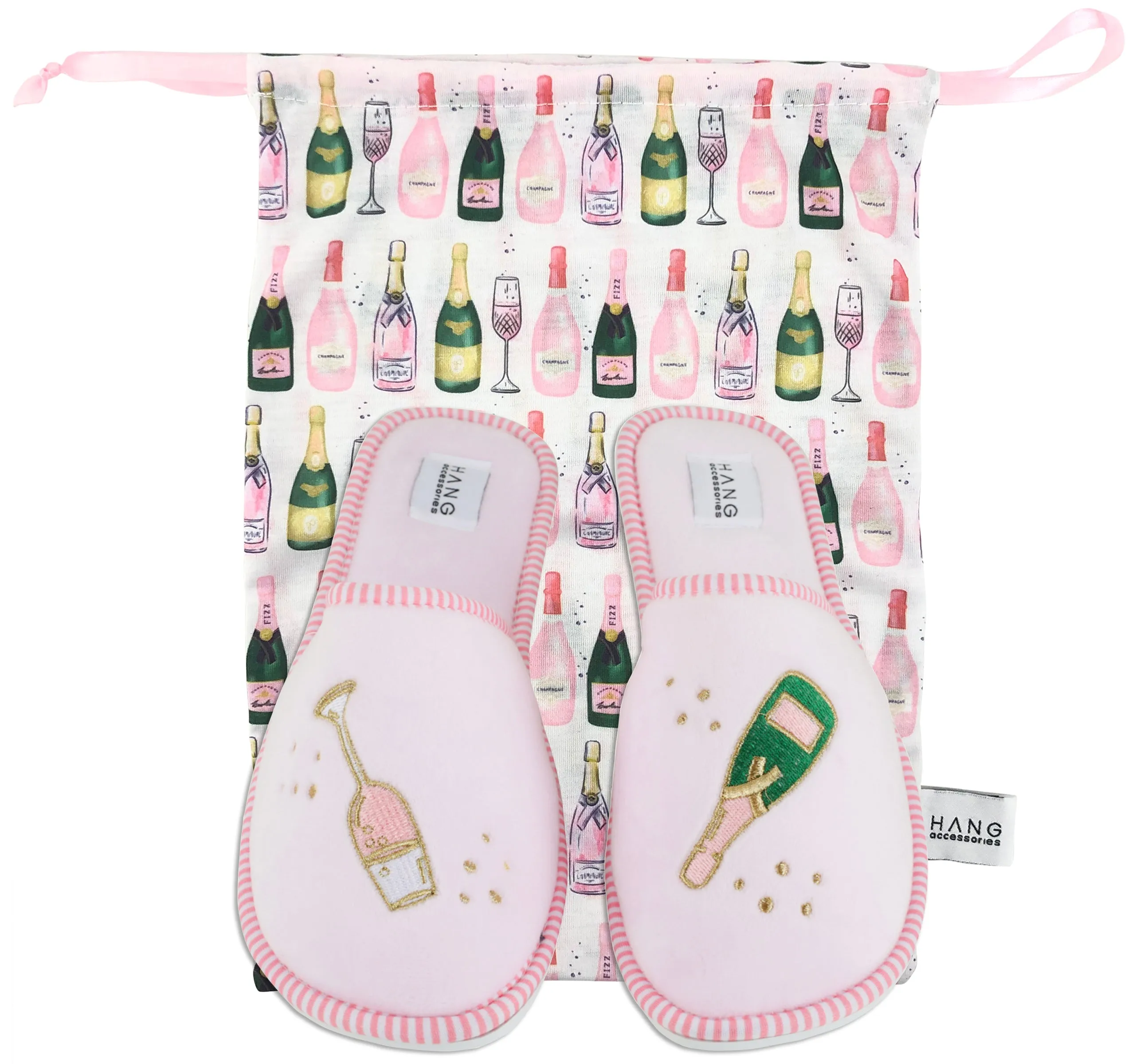 Foldable Travel Slippers Champagne