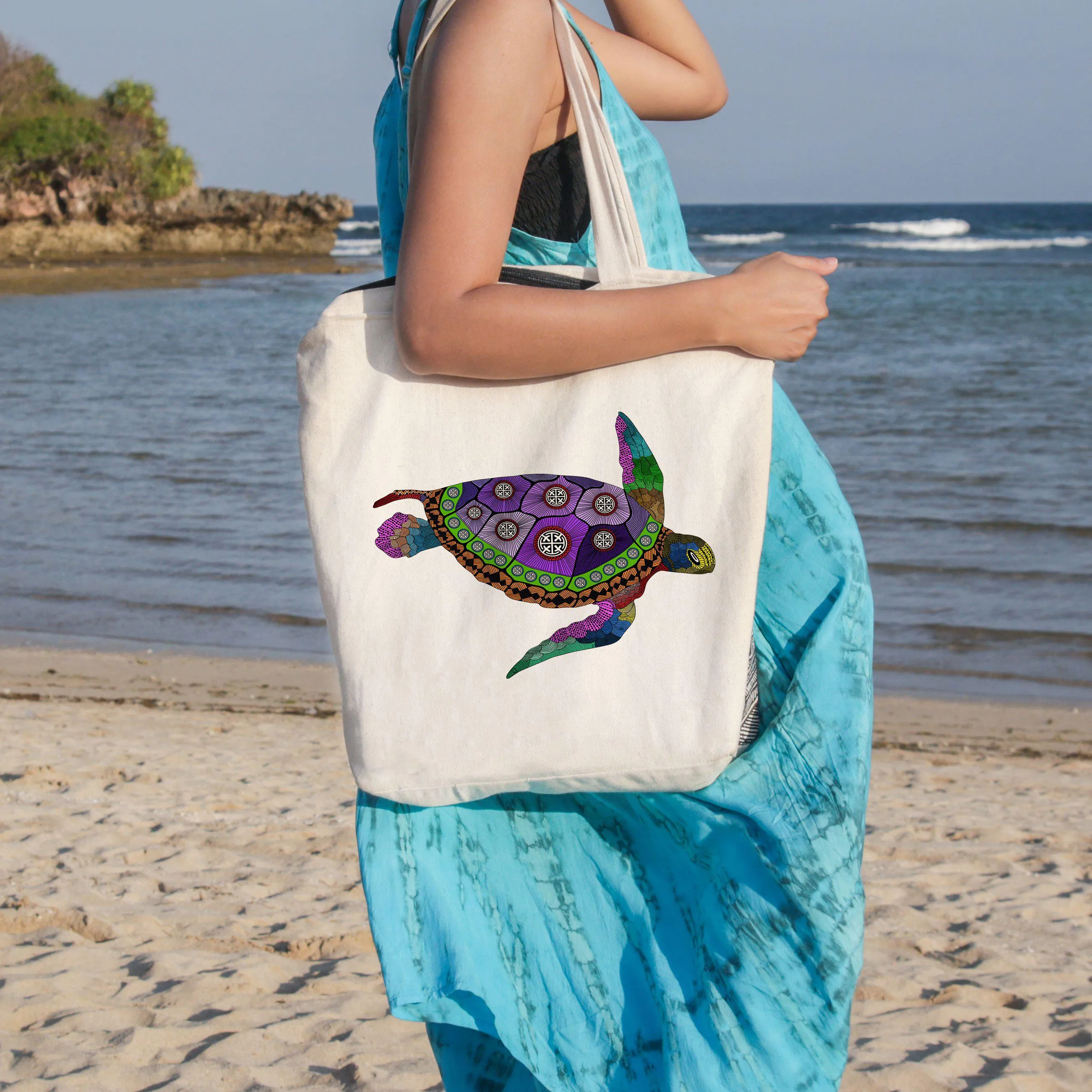 Free Spirit Turtle Beach Tote