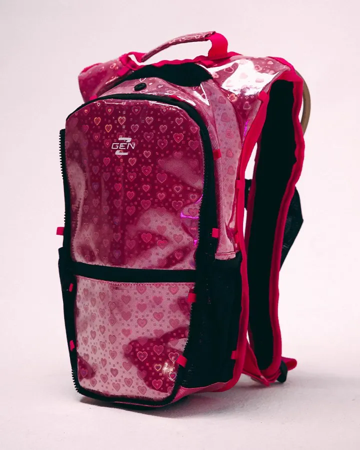 Gen Z Diffracted Love Hydration Backpack