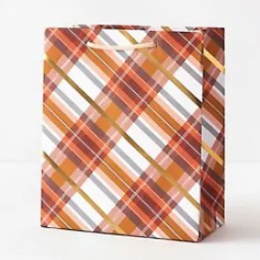 Gift Bag Medium - Fall Plaid