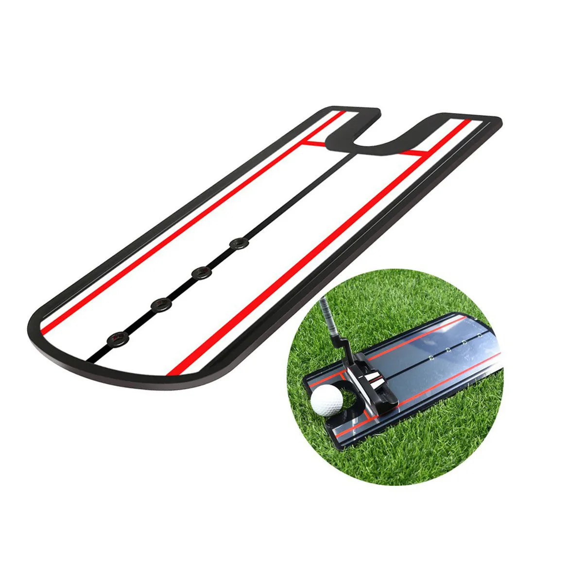 Golf Putting Mirror, Golf Alignment Mirror Training Aid Trainer