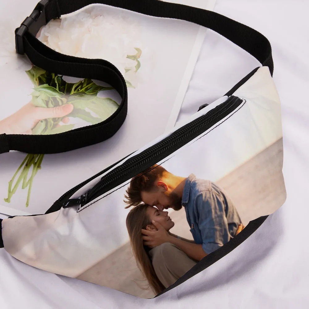 Graduation Gift Photo Waist Bag Personlized Picture Sports Bag Custom Full Print Pack