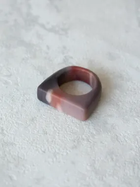 Hinge Mooakite Jasper Thin Stone Ring