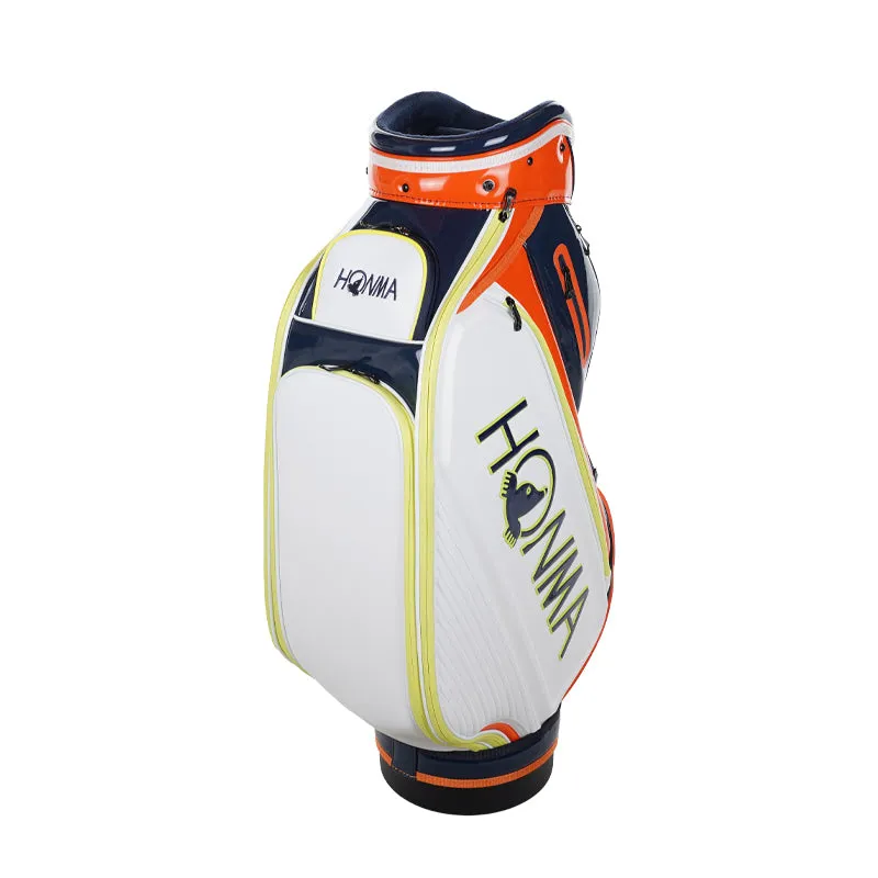 HONMA 9.5" Pro Replica Cart Bag (White/Orange)