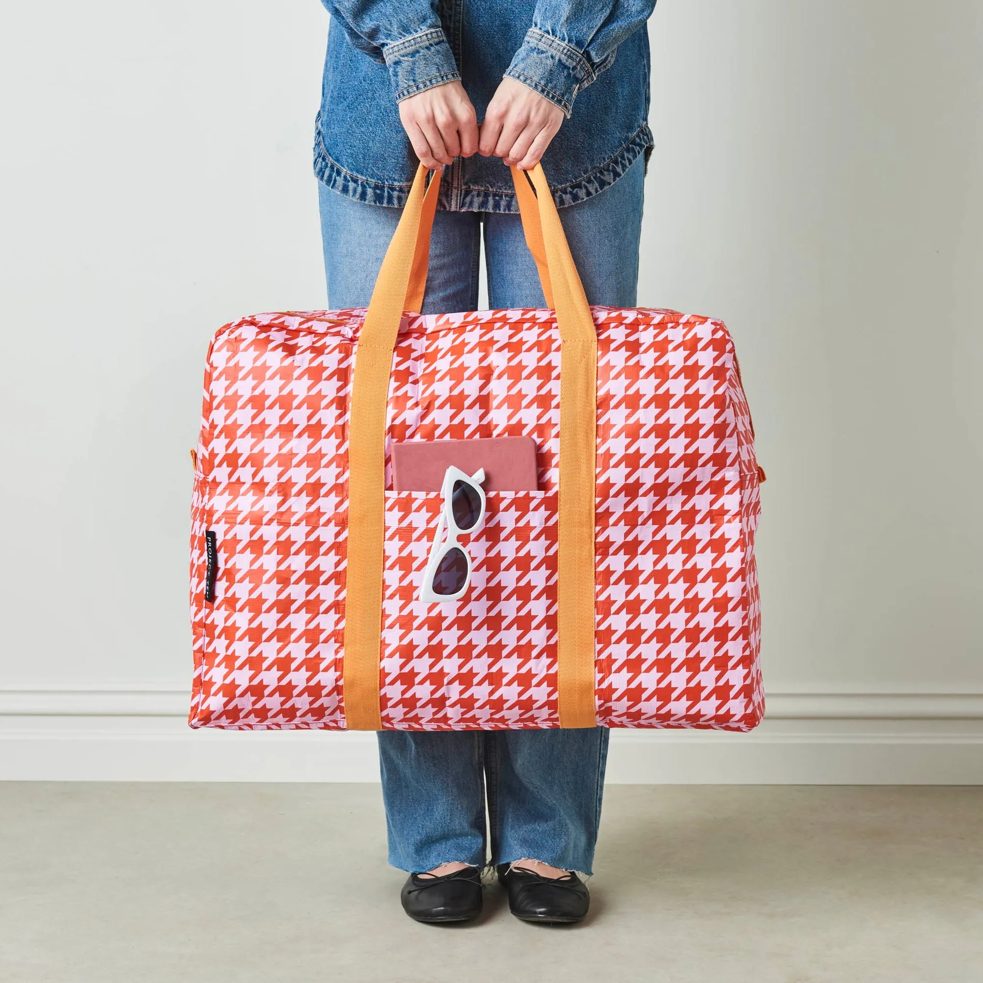 Houndstooth Overnight Bag