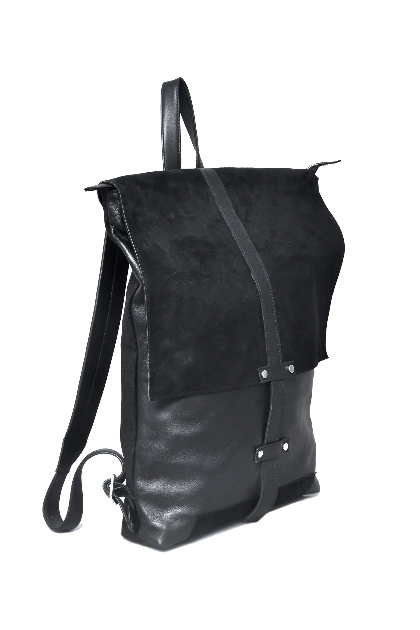 Infinite Whirling Suede Backpack