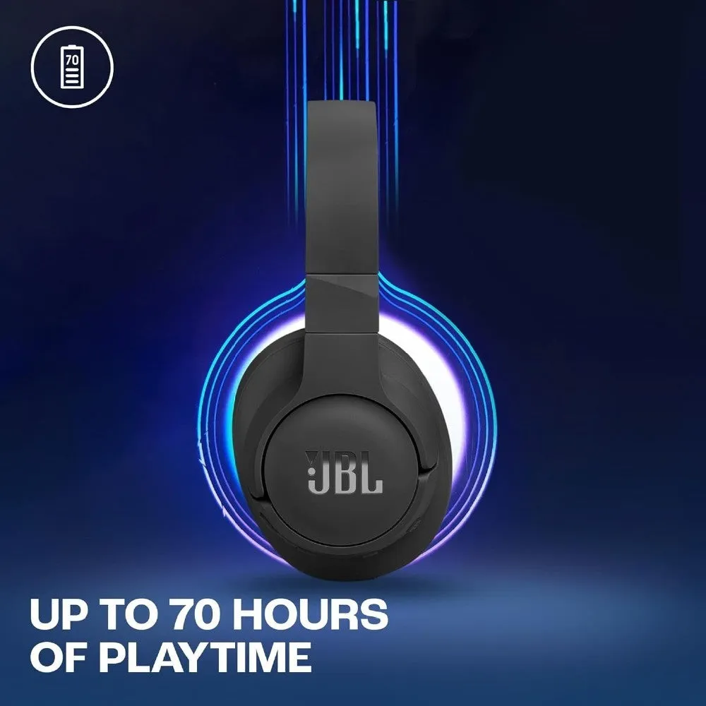 JBL TUNE 770NC Adaptive Noise Cancelling Wireless Over-Ear Headphones | Built-in Microphone | Smart Ambient | Multi-Point Connection | Foldable Design