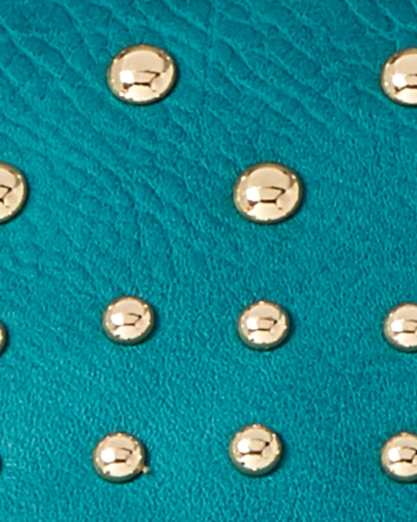 Jesa Studded Clutch | Teal / Gold