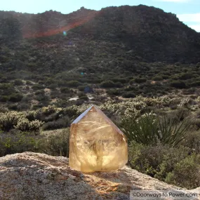 John of God Citrine Abundance Crystal Point