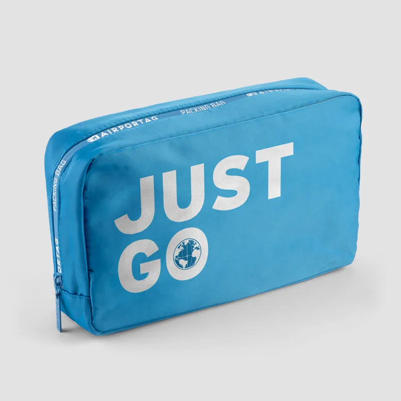 Just Go - World Map - Packing Bag