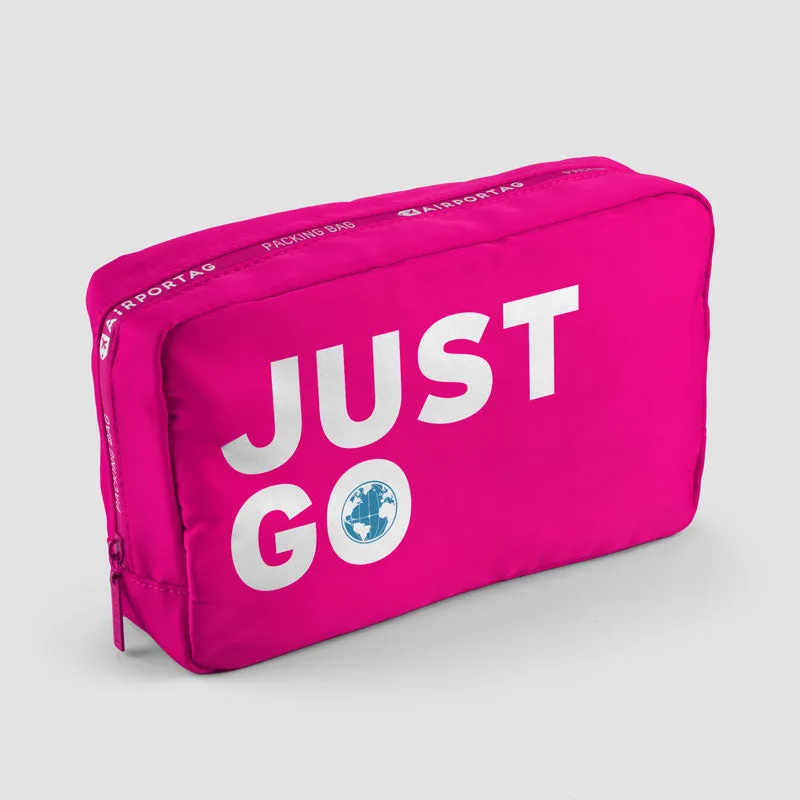 Just Go - World Map - Packing Bag