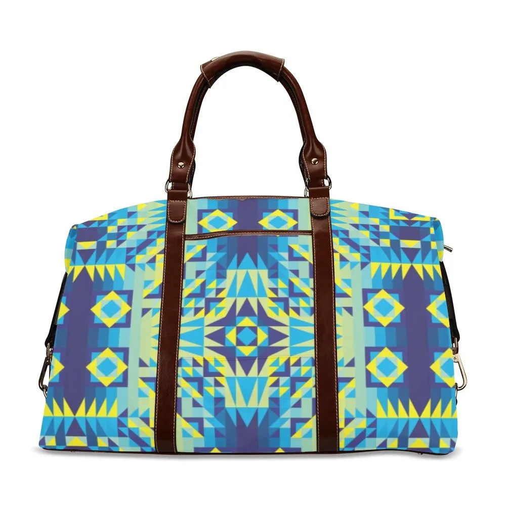 Kaleidoscope Jaune Bleu Classic Travel Bag