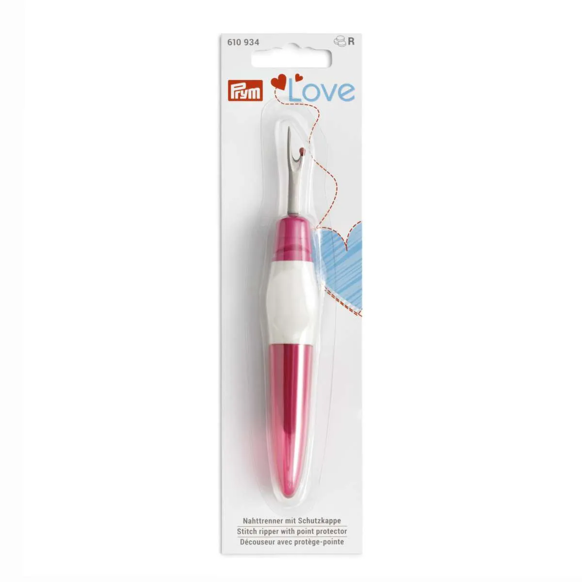 Large Ergonomic Stitch Ripper Pink - Prym