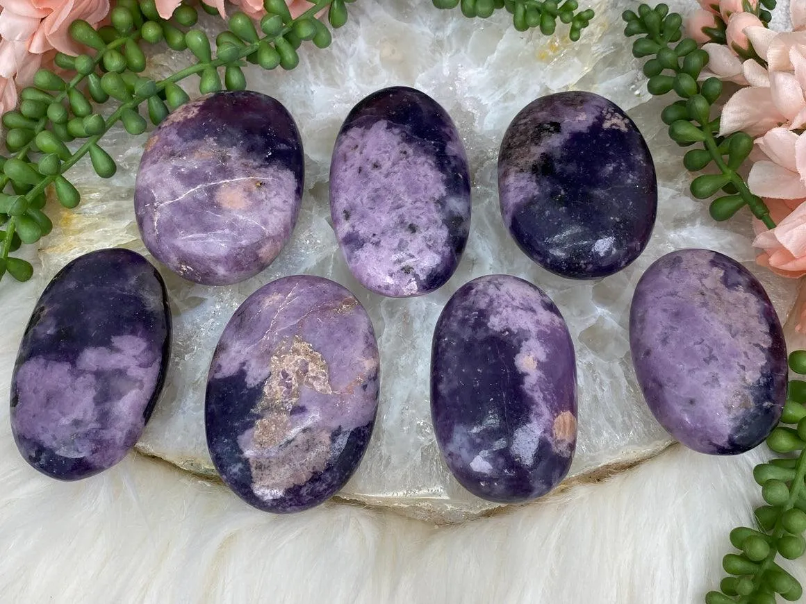 Lepidolite Palm Stones