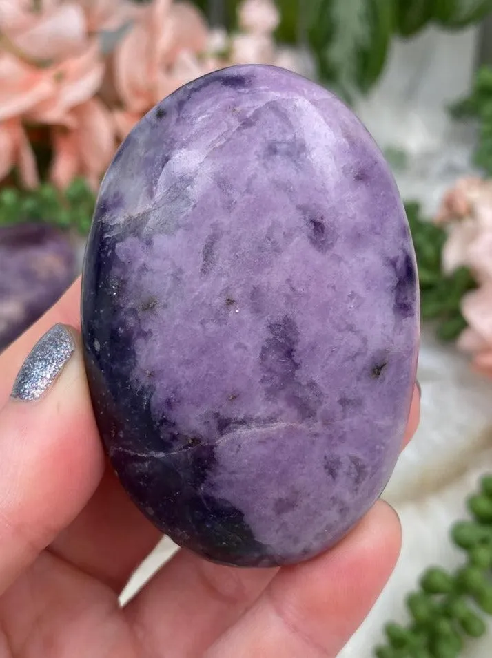 Lepidolite Palm Stones