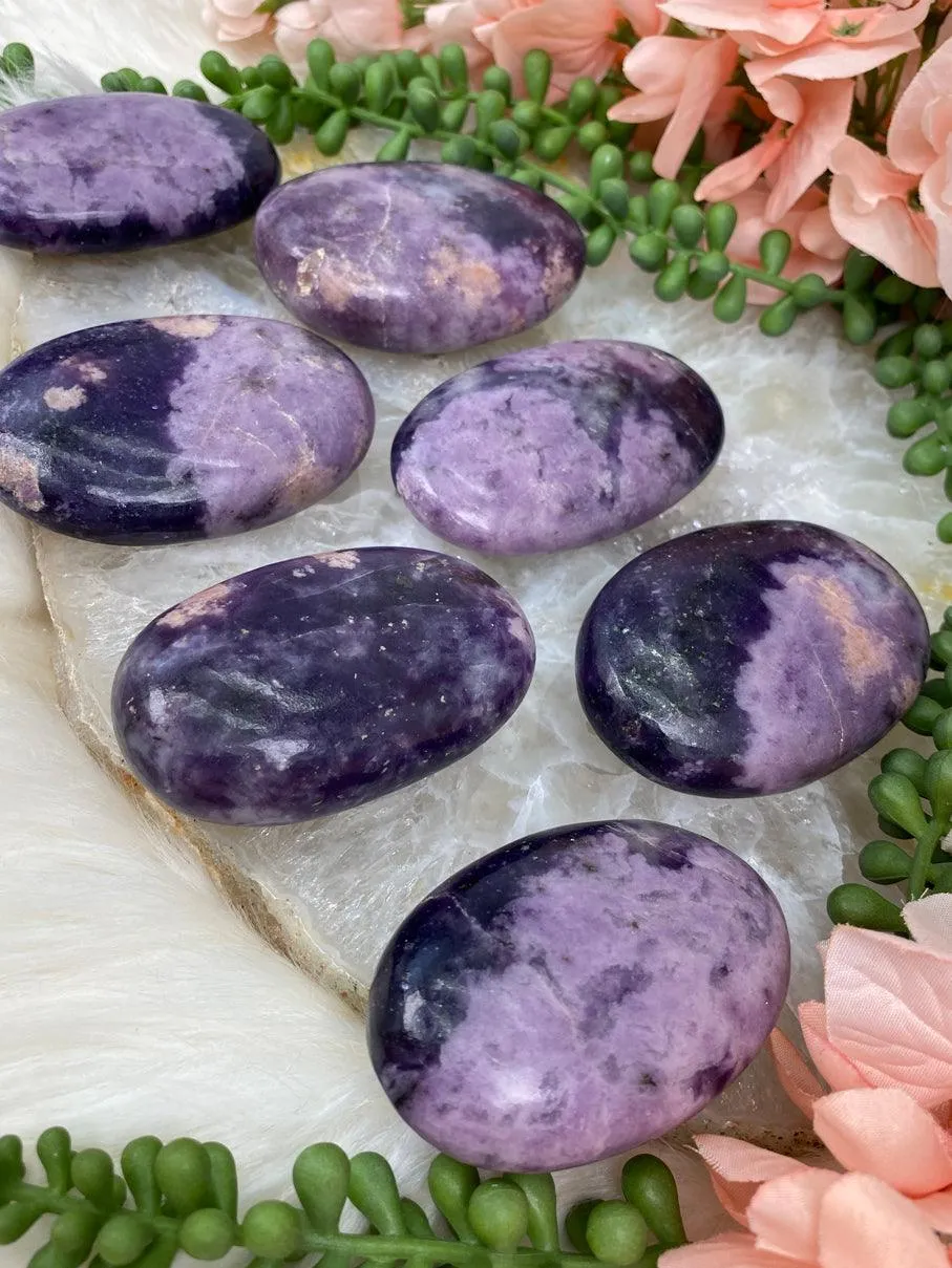 Lepidolite Palm Stones