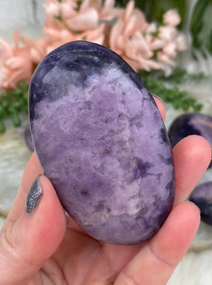 Lepidolite Palm Stones