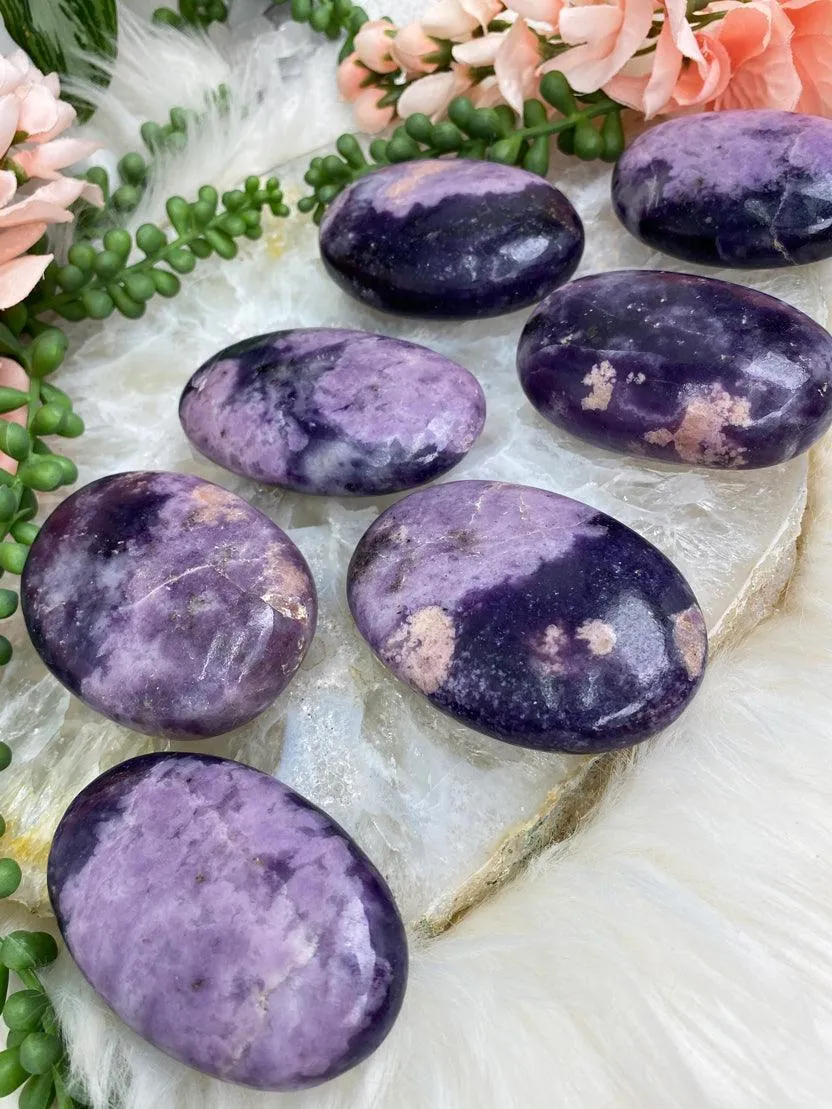 Lepidolite Palm Stones