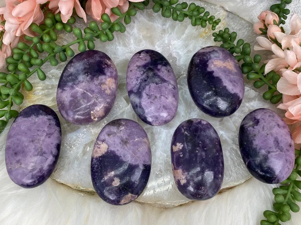 Lepidolite Palm Stones