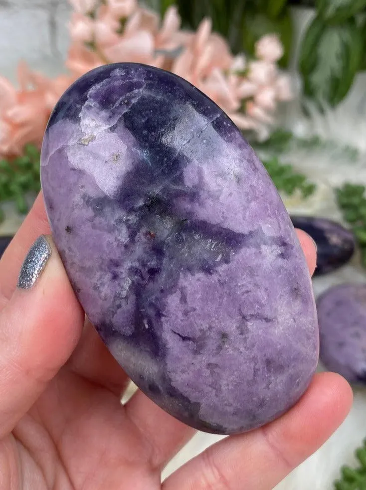 Lepidolite Palm Stones