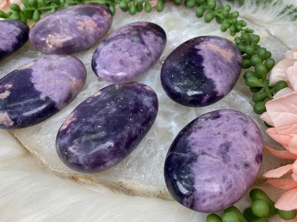 Lepidolite Palm Stones