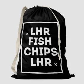 LHR - Fish / Chips - Laundry Bag